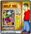Cartoon: Vending People (small) by cartertoons tagged vending machine people stuck help