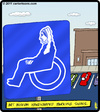 Cartoon: Whistler Parking Sign (small) by cartertoons tagged whistlers,mother,sign,parking,art,museum