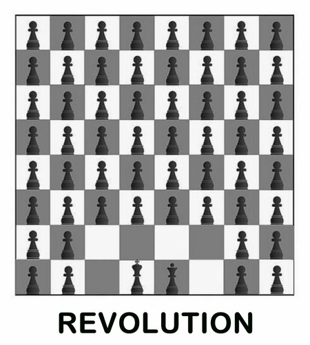 Cartoon: REVOLUTION (medium) by Fareus tagged revolution