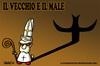 Cartoon: Il Vecchio e il Male (small) by sdrummelo tagged pope,joseph,ratzinger