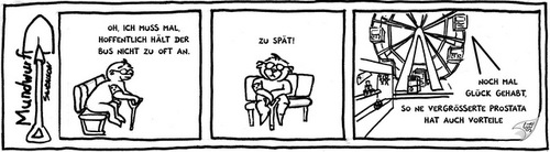 Cartoon: Mundwurf 1 - 1 (medium) by swenson tagged maulwurf,mundwurf,volksfest,inkontinenz