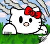 Cartoon: Hallo Kitt-Tee (small) by swenson tagged hallo kitty tee teeworld katze game cat spiel onlinegame