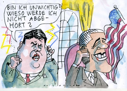 Cartoon: Abhöraffäre (medium) by Jan Tomaschoff tagged lauschangriff,handy,lauschangriff,handy