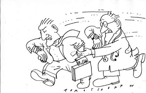 Cartoon: Arzt 3 (medium) by Jan Tomaschoff tagged arzt
