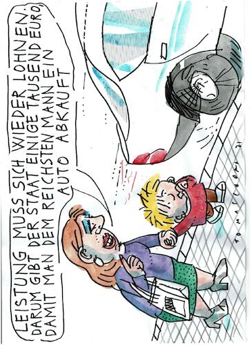 Cartoon: Auto Subventionen (medium) by Jan Tomaschoff tagged eauto,subventionen,eauto,subventionen