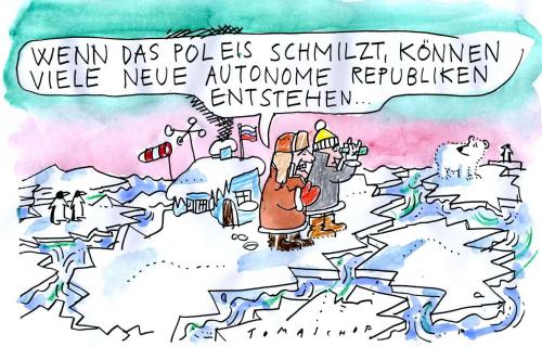 Cartoon: Autonome Republiken (medium) by Jan Tomaschoff tagged globale,erwärmung,klimawandel
