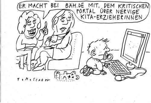 Cartoon: bäh.de (medium) by Jan Tomaschoff tagged kinder,kita,edcation