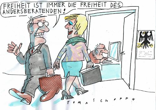 Cartoon: Berater (medium) by Jan Tomaschoff tagged externe,berater,politik,externe,berater,politik