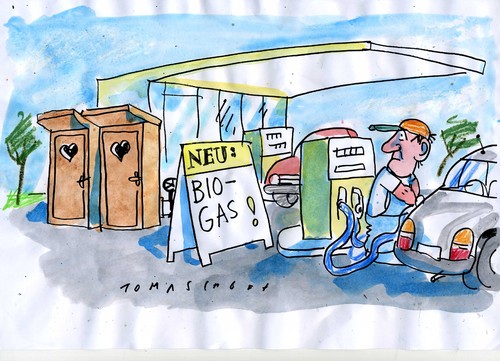 Cartoon: Biogas (medium) by Jan Tomaschoff tagged energie,bio,bio,energie