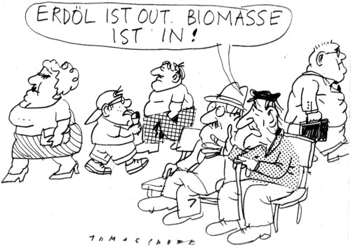 Cartoon: Biomasse (medium) by Jan Tomaschoff tagged bio,erdöl,ressourcen,bio,erdöl,ressourcen