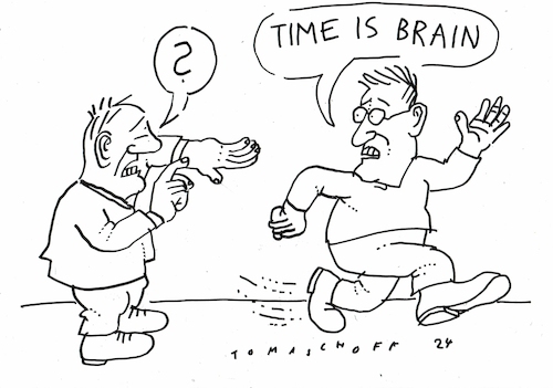 Cartoon: Brain (medium) by Jan Tomaschoff tagged gehirn,neurologie,medizin,gehirn,neurologie,medizin