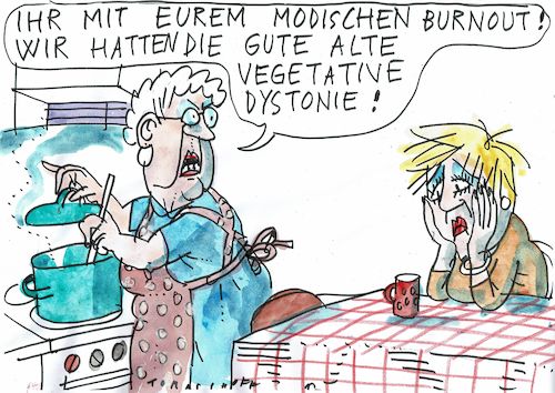 Cartoon: Burnout (medium) by Jan Tomaschoff tagged burnout,stress,modekrankheit,burnout,stress,modekrankheit