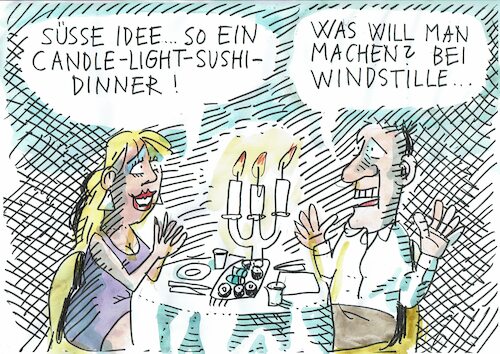Cartoon: Candle light dinner (medium) by Jan Tomaschoff tagged strom,energie,kosten,heizung,strom,energie,kosten,heizung