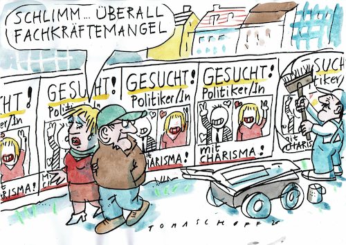 Cartoon: Charisma (medium) by Jan Tomaschoff tagged spd,cdu,kanzlerkandidat,spd,cdu,kanzlerkandidat