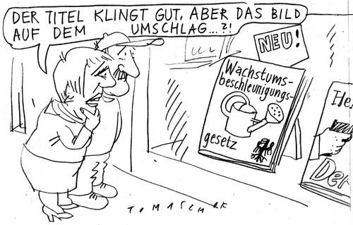 Cartoon: Cover (medium) by Jan Tomaschoff tagged wachstumsbeschleunigungsgesetz