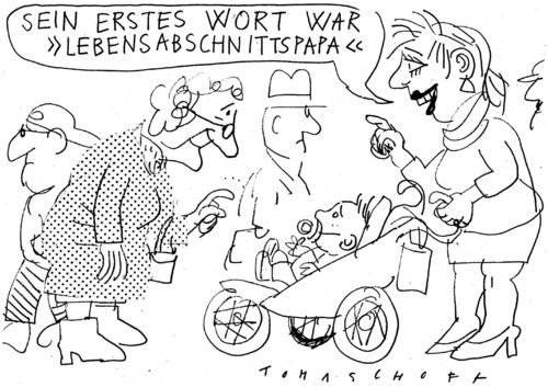 Cartoon: Das erste Wort (medium) by Jan Tomaschoff tagged familie,kinder,scheidungen,geburtenrate,familie,kinder,scheidungen,geburtenrate