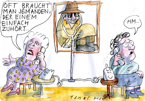 Cartoon: Datenschutz (medium) by Jan Tomaschoff tagged spionage,datenschutz,spionage,datenschutz