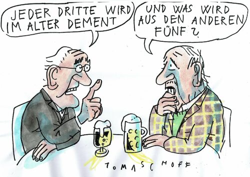 Cartoon: Demenz (medium) by Jan Tomaschoff tagged demenz,rechnen,gedächtnis,demenz,rechnen,gedächtnis