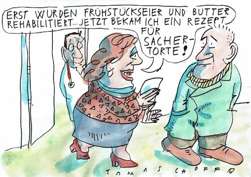 Cartoon: Diät (medium) by Jan Tomaschoff tagged diät,zucker,fett,gesundheit,diät,zucker,fett,gesundheit