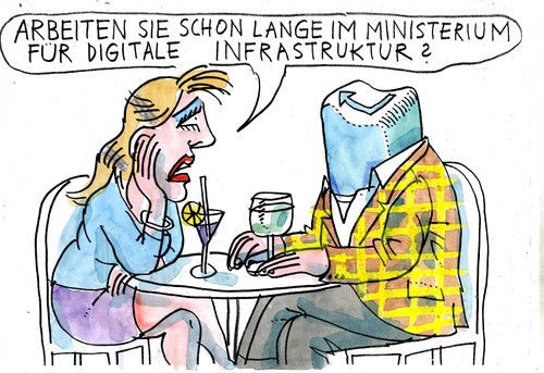 Cartoon: digital (medium) by Jan Tomaschoff tagged digitale,politik,digitale,politik