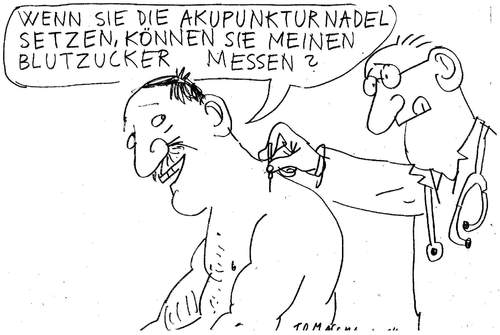 Cartoon: Doppelstrategie (medium) by Jan Tomaschoff tagged gseundheitssystem