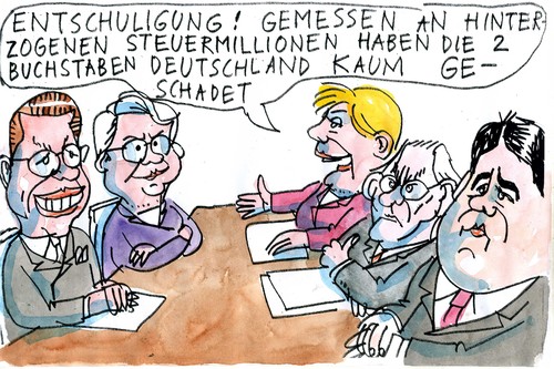Cartoon: Ehrlich währt am längsten (medium) by Jan Tomaschoff tagged steuern,doktortitel,steuern,doktortitel