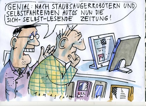 Cartoon: Elektronik (medium) by Jan Tomaschoff tagged künstliche,intelligenz,median,künstliche,intelligenz,median