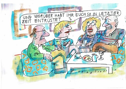 Cartoon: Entrüstung (medium) by Jan Tomaschoff tagged meinungsvielfalt,diskurs,debatte,meinungsvielfalt,diskurs,debatte