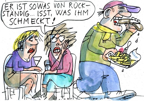 Cartoon: Ernährung (medium) by Jan Tomaschoff tagged glaube,ernährung,ernährung,glaube