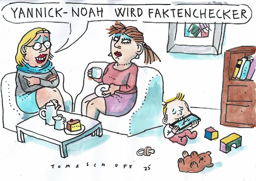 Cartoon: Faktenchecker (medium) by Jan Tomaschoff tagged fakten,fake,news,soziale,netze,wahrheit,fakten,fake,news,soziale,netze,wahrheit