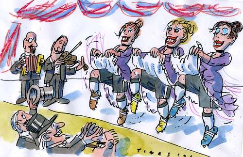 Cartoon: Fußball (medium) by Jan Tomaschoff tagged fußball,fussball,soceer,fußball,fussball,sport