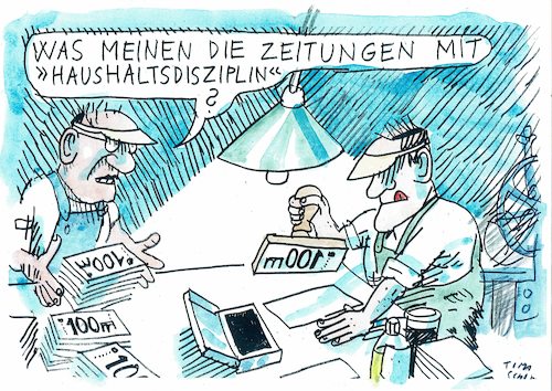Cartoon: Geldsegen (medium) by Jan Tomaschoff tagged corona,rezession,geld,corona,rezession,geld
