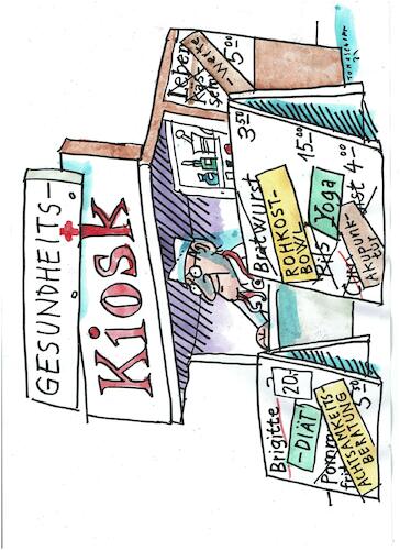 Cartoon: Gesundheitskiosk (medium) by Jan Tomaschoff tagged gseundheit,kiosk,gseundheit,kiosk