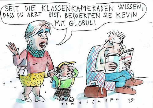 Cartoon: Globuli (medium) by Jan Tomaschoff tagged medizin,schulmedizin,homöopathie,medizin,schulmedizin,homöopathie