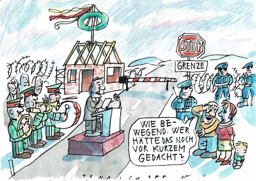 Cartoon: Grenze (medium) by Jan Tomaschoff tagged corna,freiheit,grenzen,corna,freiheit,grenzen