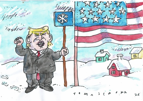 Cartoon: Grönland (medium) by Jan Tomaschoff tagged usa,grönland,trump,usa,grönland,trump