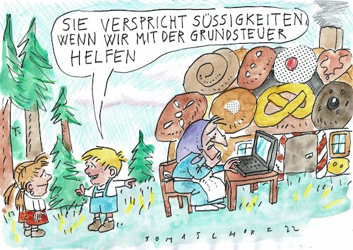 Cartoon: Grundsteuer (medium) by Jan Tomaschoff tagged bürokratie,digitalisierung,grundsteuer,bürokratie,digitalisierung,grundsteuer