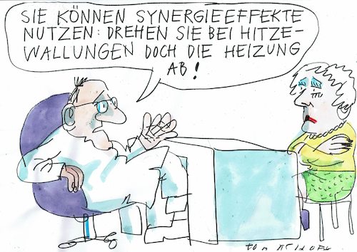 Cartoon: Hitze (medium) by Jan Tomaschoff tagged wechseljahre,energipreis,heizung,wechseljahre,energipreis,heizung