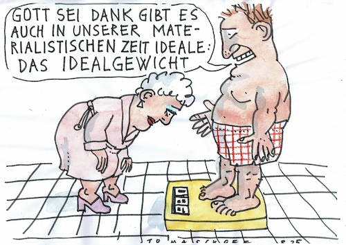 Cartoon: Ideal (medium) by Jan Tomaschoff tagged ideale,übergewicht,gesundheit,ideale,übergewicht,gesundheit