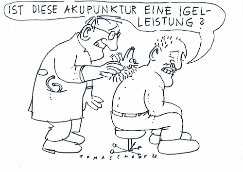Cartoon: Igel (medium) by Jan Tomaschoff tagged ärzte,gesundheit,akupunktur,igelleistung,ärzte,gesundheit,akupunktur,igelleistung
