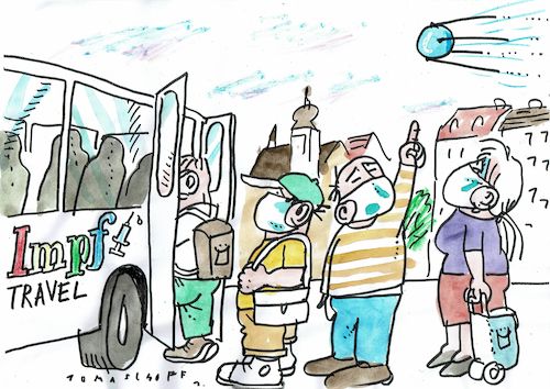 Cartoon: Impfreise (medium) by Jan Tomaschoff tagged corona,impfstoff,sputnik,corona,impfstoff,sputnik