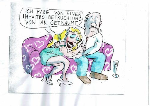 Cartoon: in vitro (medium) by Jan Tomaschoff tagged liebe,romantik,liebe,sex,romantik