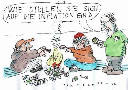 Inflation von Jan Tomaschoff | Politik Cartoon | TOONPOOL