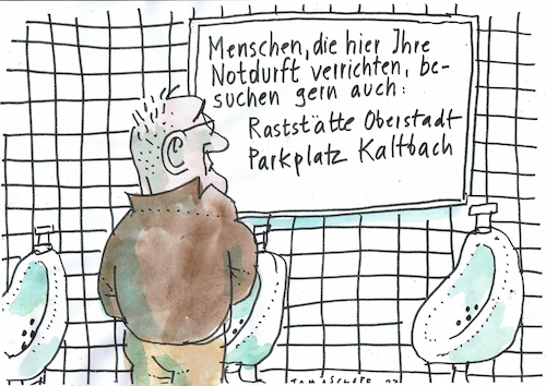 Cartoon: Interesse (medium) by Jan Tomaschoff tagged werbung,werbung