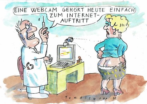 Cartoon: Internetpraxis (medium) by Jan Tomaschoff tagged arzt,schweigepflicht,daten,arzt,schweigepflicht,daten