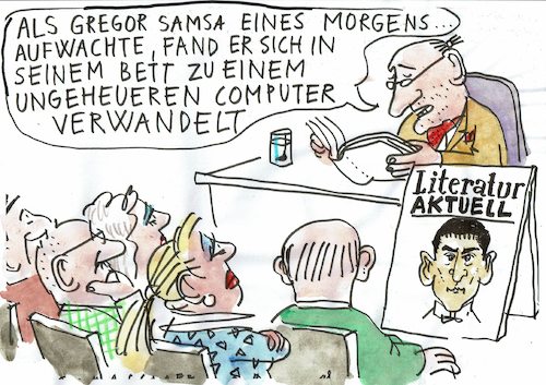 Cartoon: Kafka aktuell (medium) by Jan Tomaschoff tagged roboter,künstliche,intelligenz,roboter,künstliche,intelligenz