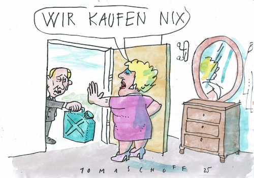 Cartoon: Kauf (medium) by Jan Tomaschoff tagged putin,russland,öl,sanktionen,putin,russland,öl,sanktionen