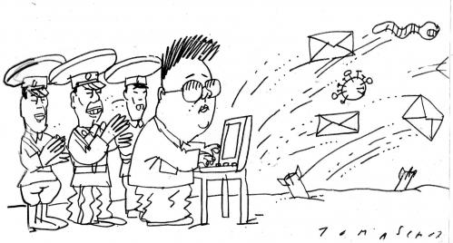 Cartoon: Kim (medium) by Jan Tomaschoff tagged kim,il,jong,nordkorea,raketentest