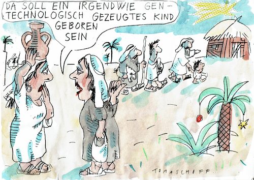 Cartoon: Kind (medium) by Jan Tomaschoff tagged weihnachten,geburt,weihnachten,geburt