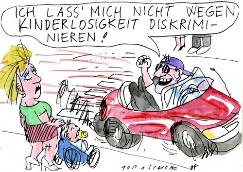 Cartoon: kinderlos (medium) by Jan Tomaschoff tagged kinder,kosten,kinder,kosten